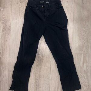 Old Navy Women's Pixie Straight Black Pants